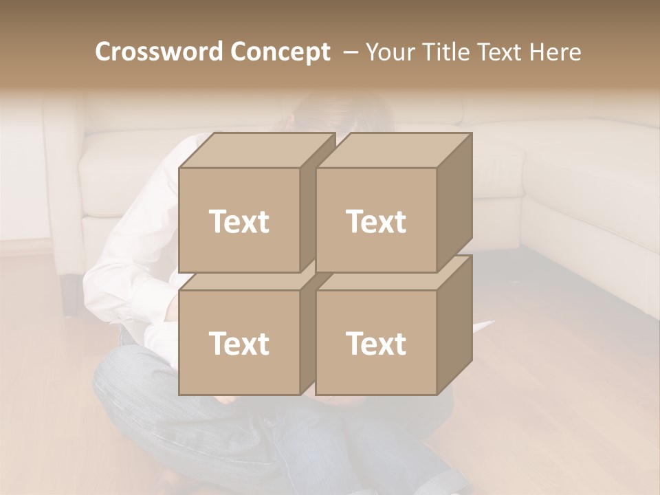 Silhouette Of Construction Worker PowerPoint Template