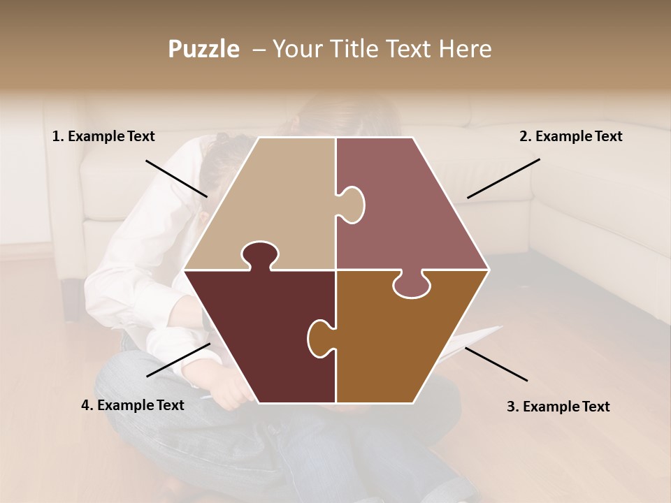 Silhouette Of Construction Worker PowerPoint Template