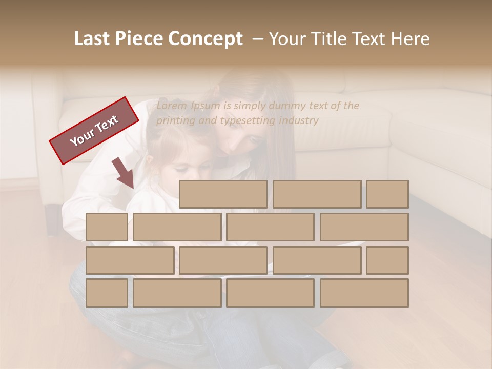 Silhouette Of Construction Worker PowerPoint Template
