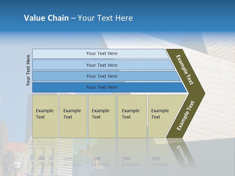 Unique Angles Of Buildings From The Denver Cultural Arts Center. PowerPoint Template