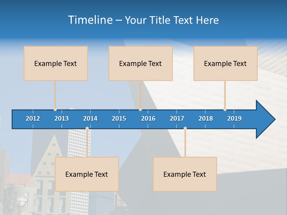 Unique Angles Of Buildings From The Denver Cultural Arts Center. PowerPoint Template