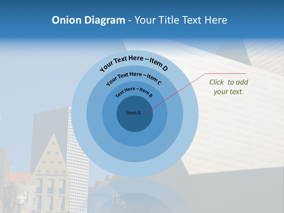 Unique Angles Of Buildings From The Denver Cultural Arts Center. PowerPoint Template