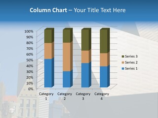 Unique Angles Of Buildings From The Denver Cultural Arts Center. PowerPoint Template