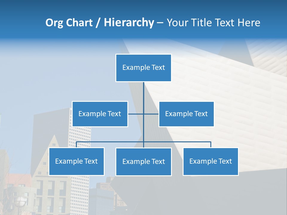 Unique Angles Of Buildings From The Denver Cultural Arts Center. PowerPoint Template