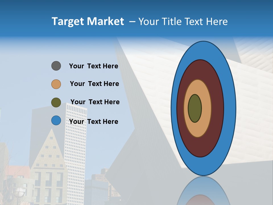 Unique Angles Of Buildings From The Denver Cultural Arts Center. PowerPoint Template