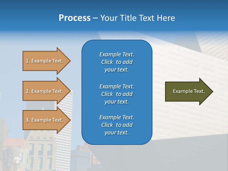 Unique Angles Of Buildings From The Denver Cultural Arts Center. PowerPoint Template
