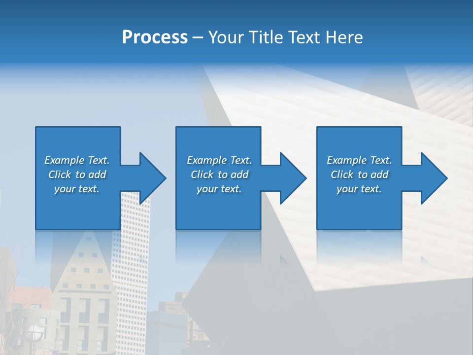 Unique Angles Of Buildings From The Denver Cultural Arts Center. PowerPoint Template