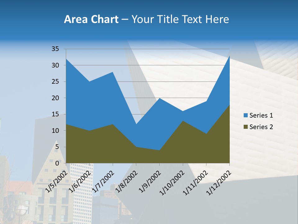 Unique Angles Of Buildings From The Denver Cultural Arts Center. PowerPoint Template