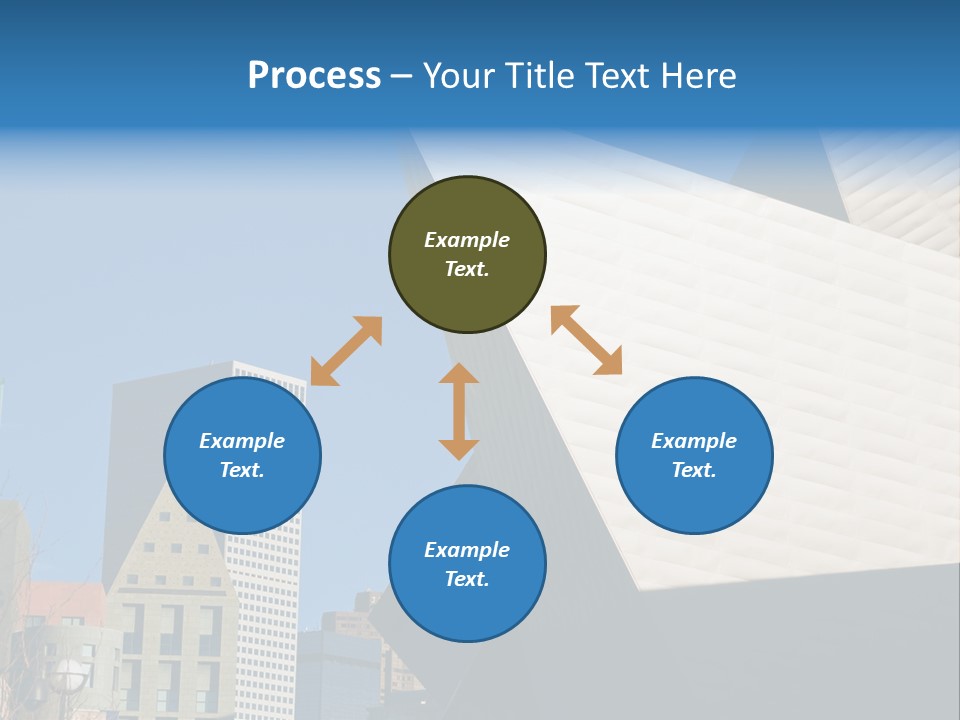 Unique Angles Of Buildings From The Denver Cultural Arts Center. PowerPoint Template