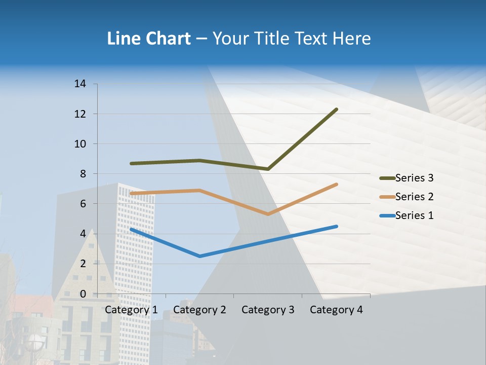 Unique Angles Of Buildings From The Denver Cultural Arts Center. PowerPoint Template