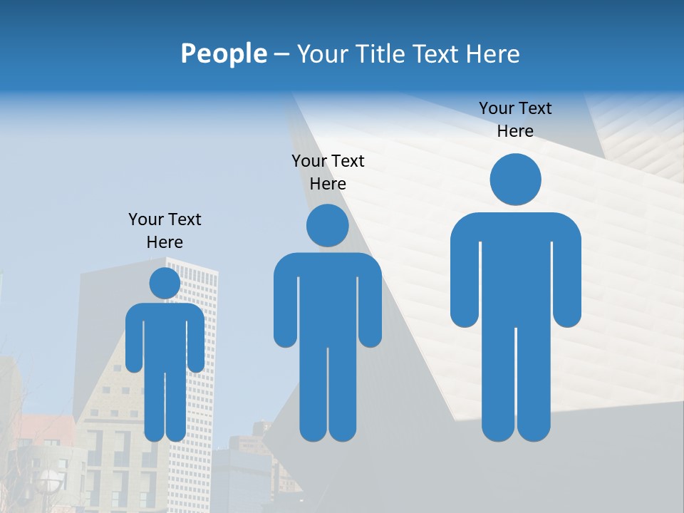 Unique Angles Of Buildings From The Denver Cultural Arts Center. PowerPoint Template