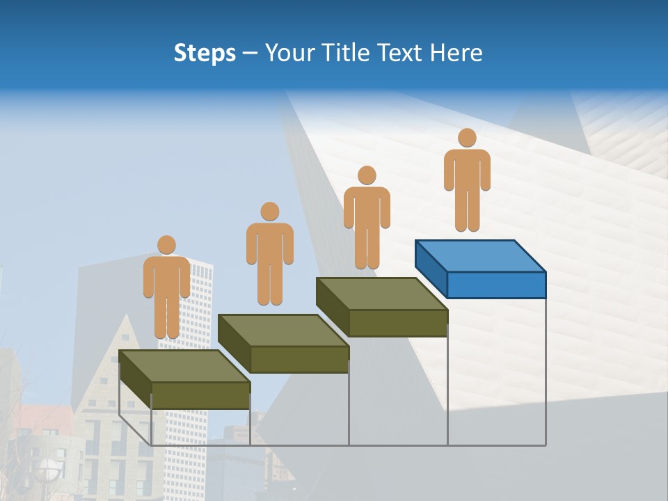 Unique Angles Of Buildings From The Denver Cultural Arts Center. PowerPoint Template