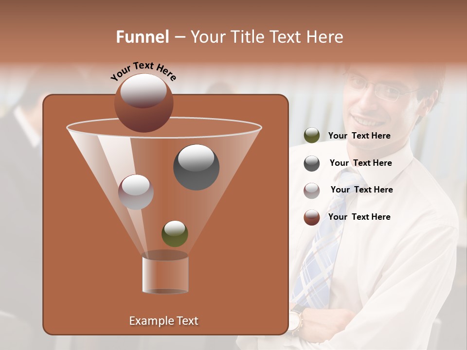 Portrait Of Successful Businessman And Business Team At Office Meeting PowerPoint Template