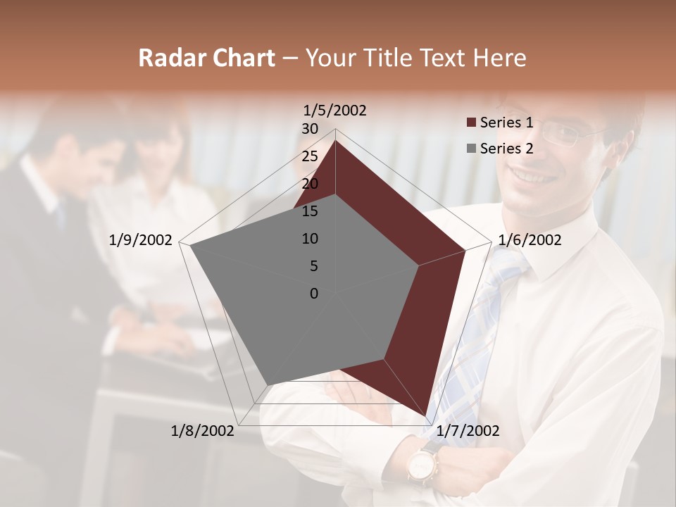 Portrait Of Successful Businessman And Business Team At Office Meeting PowerPoint Template