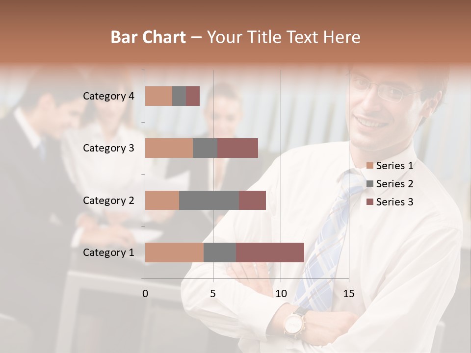 Portrait Of Successful Businessman And Business Team At Office Meeting PowerPoint Template