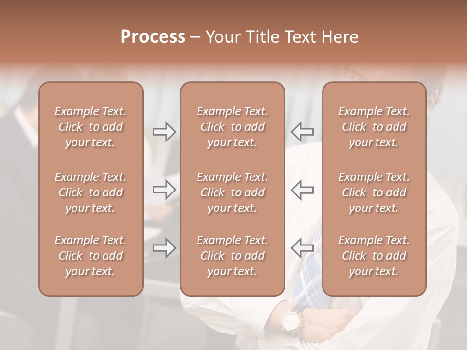 Portrait Of Successful Businessman And Business Team At Office Meeting PowerPoint Template