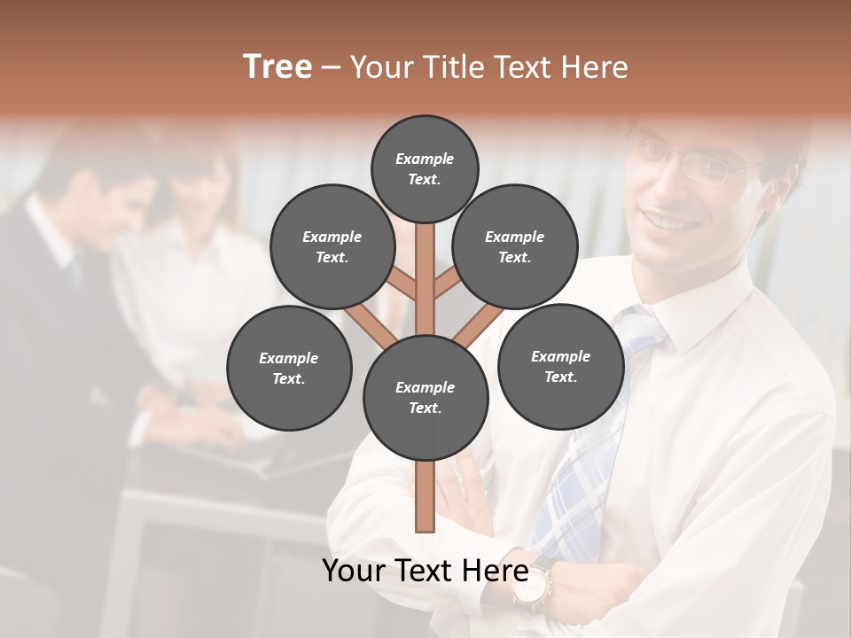 Portrait Of Successful Businessman And Business Team At Office Meeting PowerPoint Template