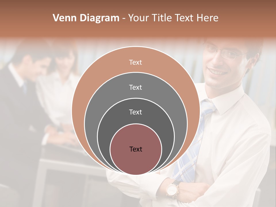 Portrait Of Successful Businessman And Business Team At Office Meeting PowerPoint Template