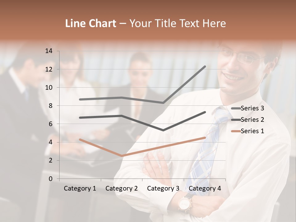 Portrait Of Successful Businessman And Business Team At Office Meeting PowerPoint Template