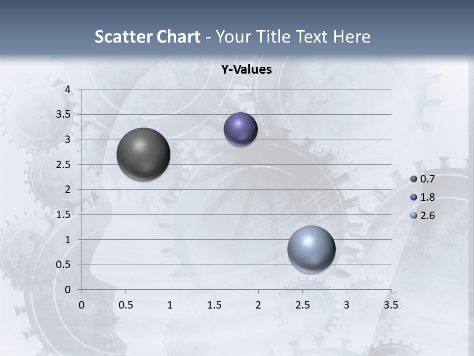 A Powerpoint Presentation With Gears On It PowerPoint Template
