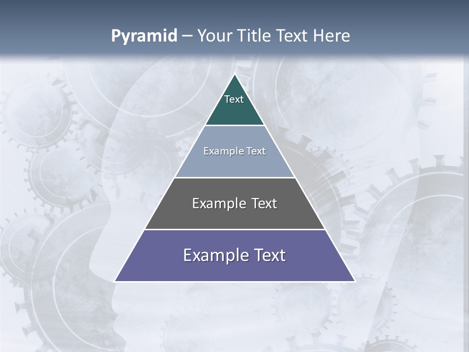 A Powerpoint Presentation With Gears On It PowerPoint Template