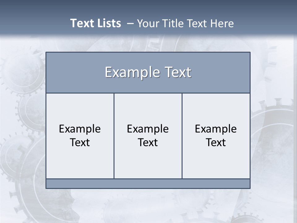 A Powerpoint Presentation With Gears On It PowerPoint Template