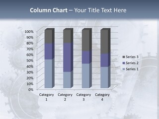 A Powerpoint Presentation With Gears On It PowerPoint Template