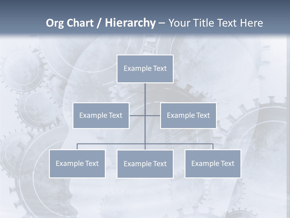 A Powerpoint Presentation With Gears On It PowerPoint Template