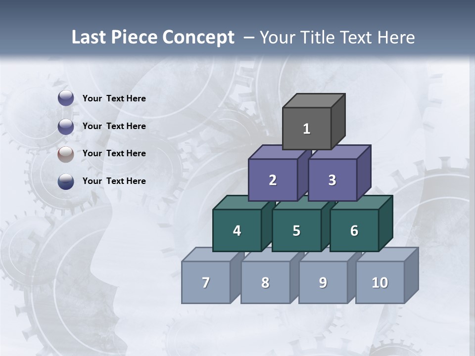 A Powerpoint Presentation With Gears On It PowerPoint Template