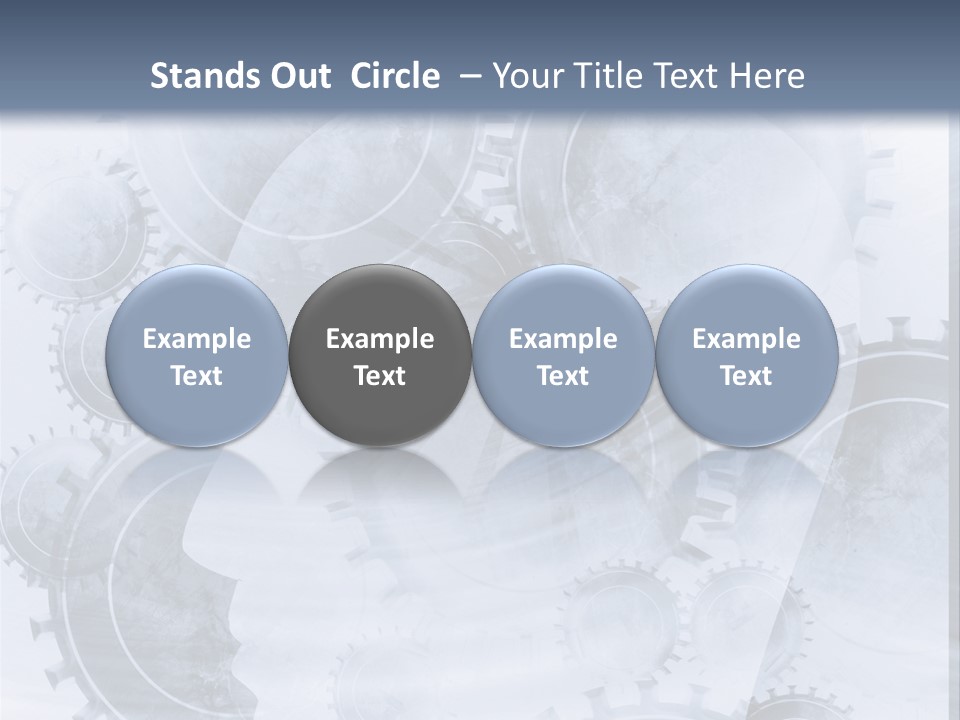A Powerpoint Presentation With Gears On It PowerPoint Template