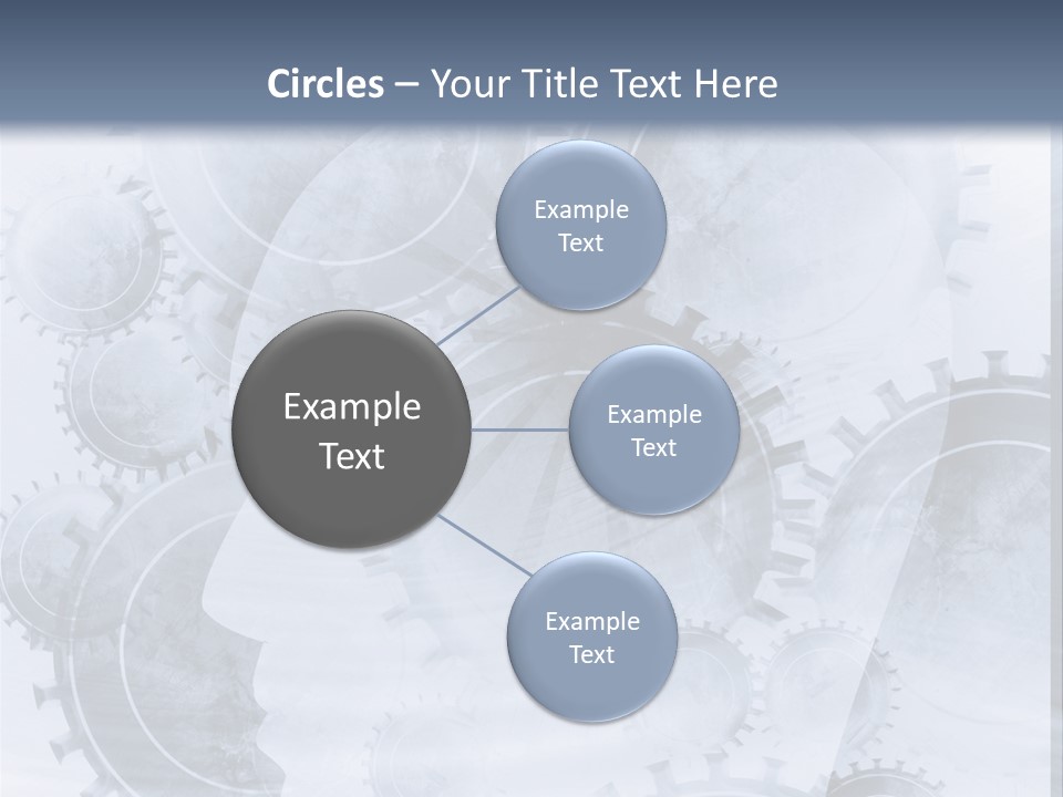 A Powerpoint Presentation With Gears On It PowerPoint Template