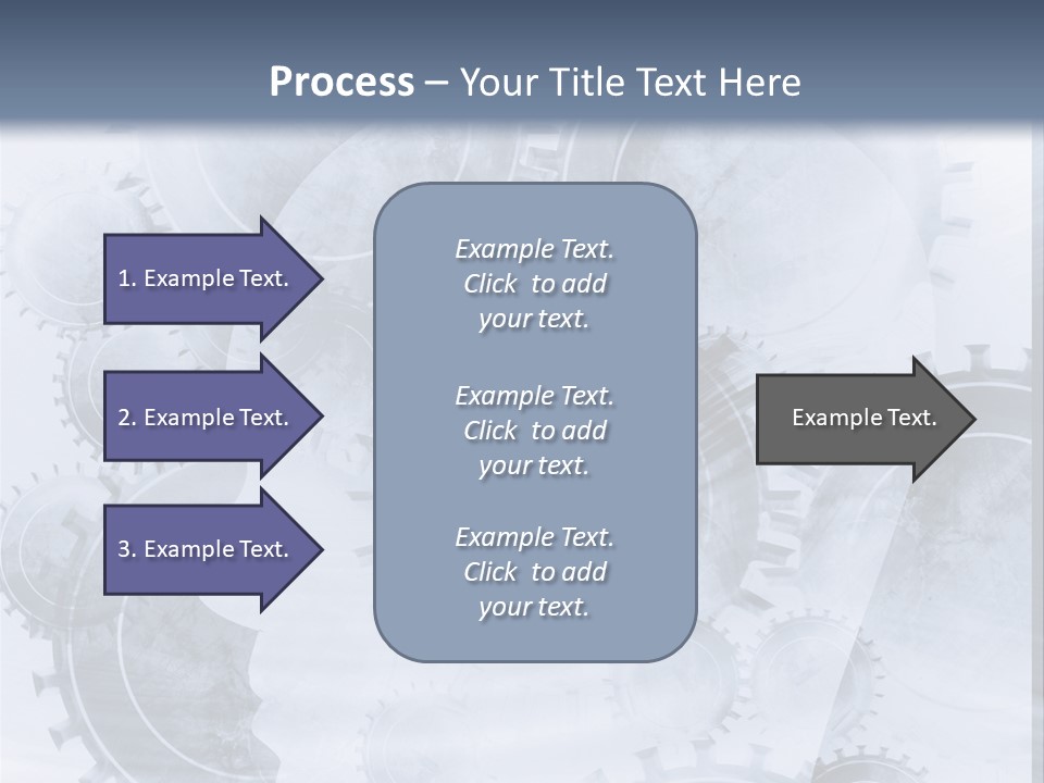 A Powerpoint Presentation With Gears On It PowerPoint Template