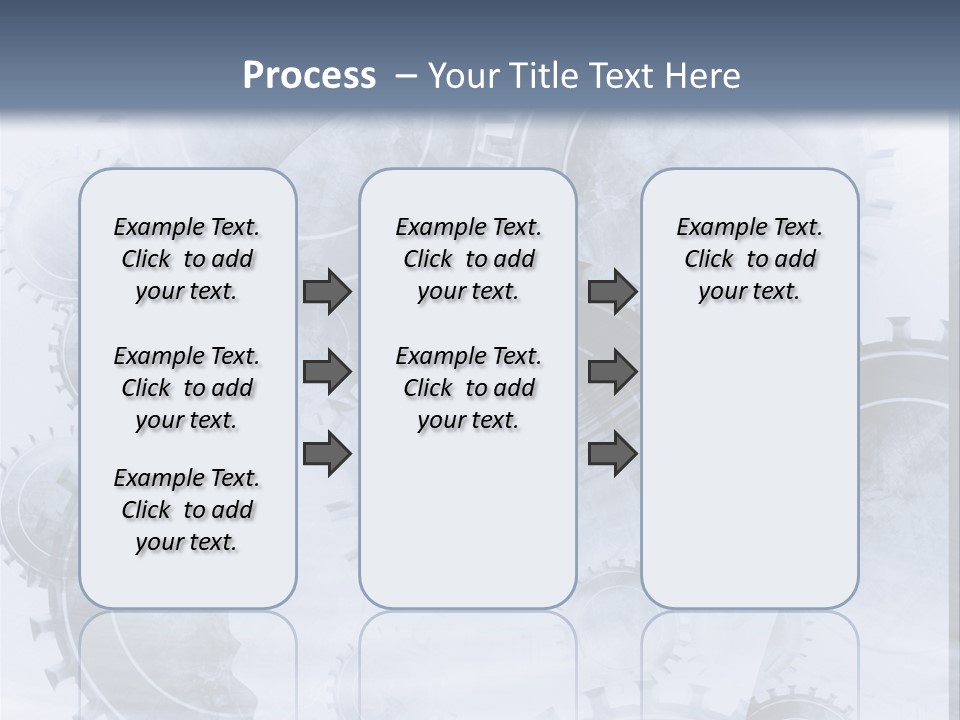 A Powerpoint Presentation With Gears On It PowerPoint Template