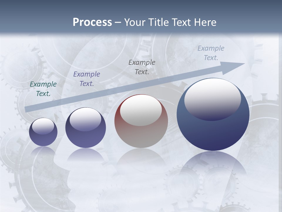 A Powerpoint Presentation With Gears On It PowerPoint Template
