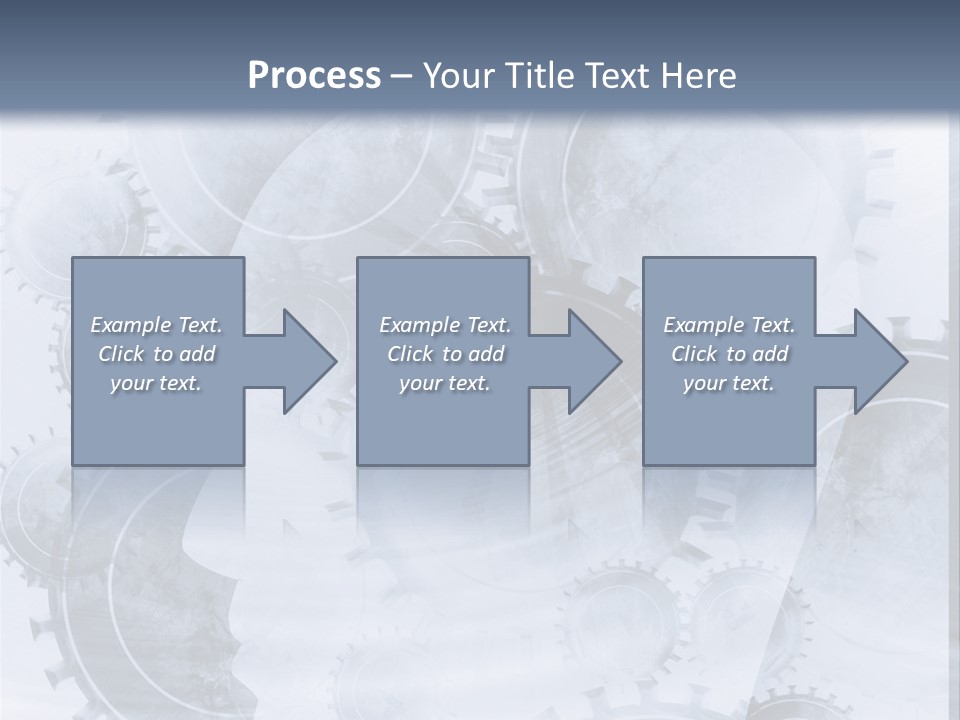 A Powerpoint Presentation With Gears On It PowerPoint Template