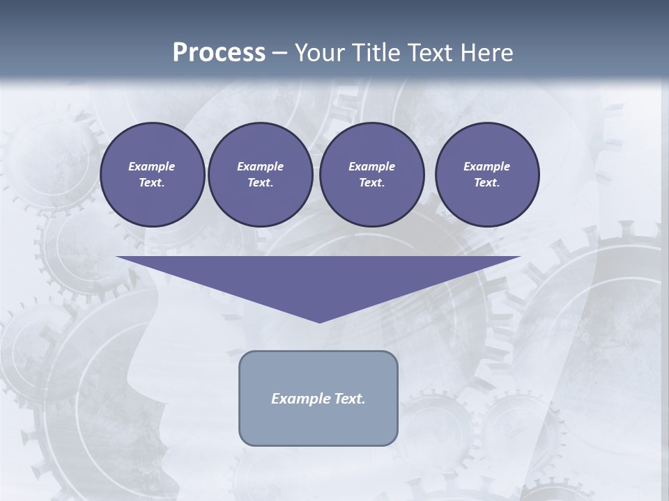 A Powerpoint Presentation With Gears On It PowerPoint Template