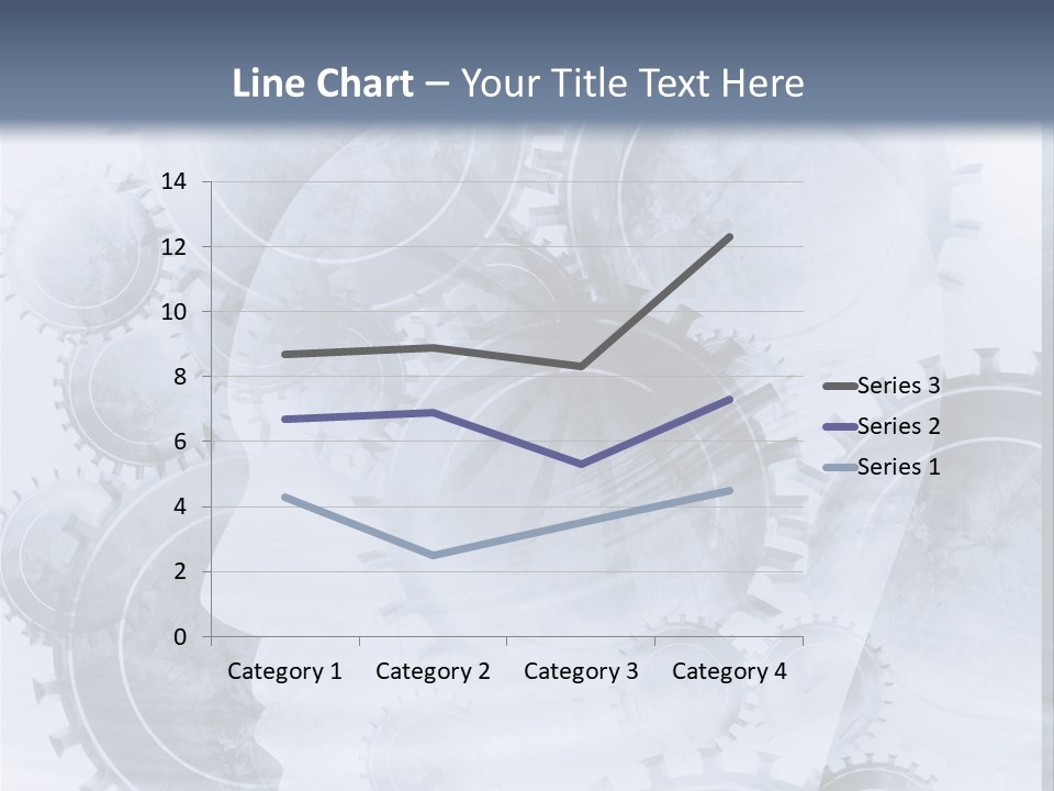 A Powerpoint Presentation With Gears On It PowerPoint Template