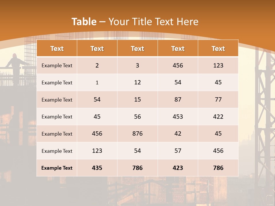A Group Of People Standing On Top Of A Building Under Construction PowerPoint Template