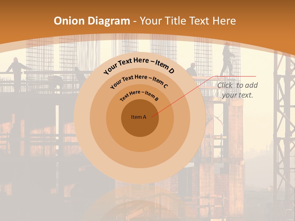 A Group Of People Standing On Top Of A Building Under Construction PowerPoint Template