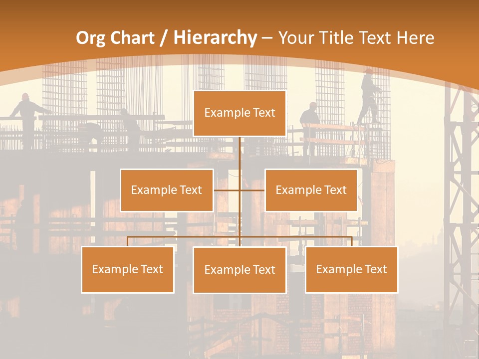 A Group Of People Standing On Top Of A Building Under Construction PowerPoint Template