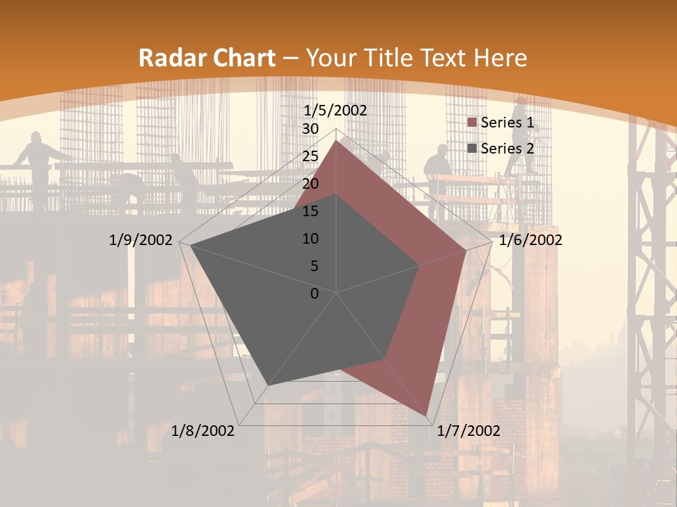 A Group Of People Standing On Top Of A Building Under Construction PowerPoint Template