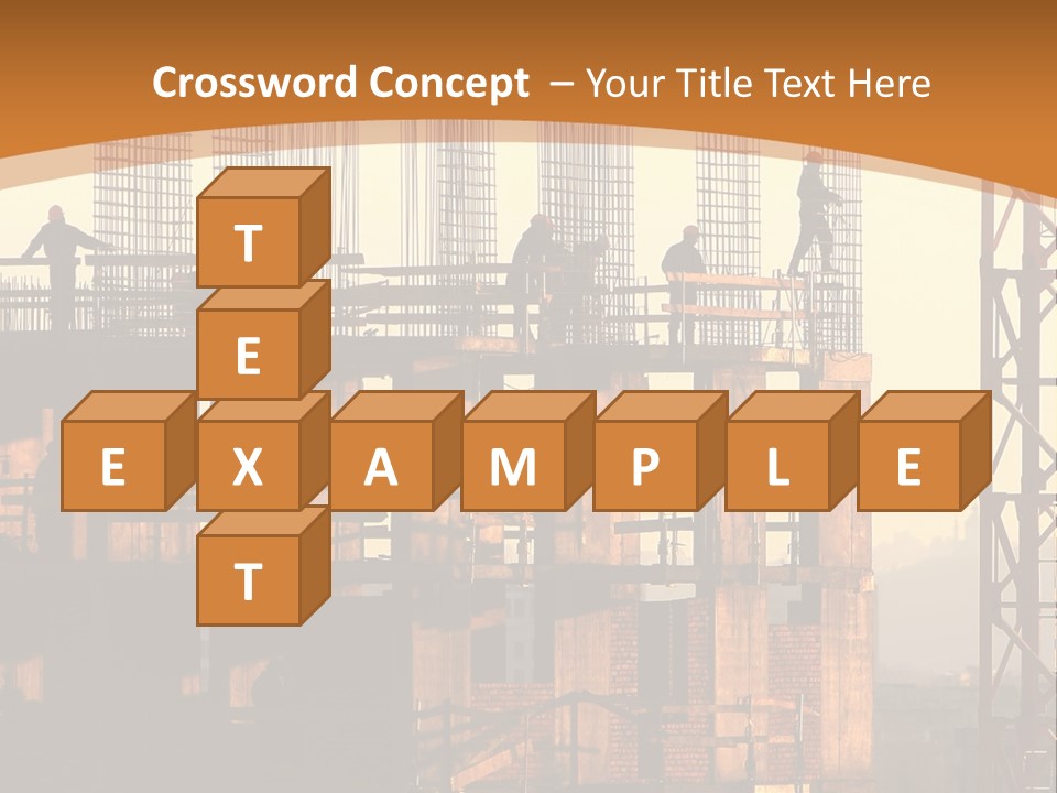 A Group Of People Standing On Top Of A Building Under Construction PowerPoint Template