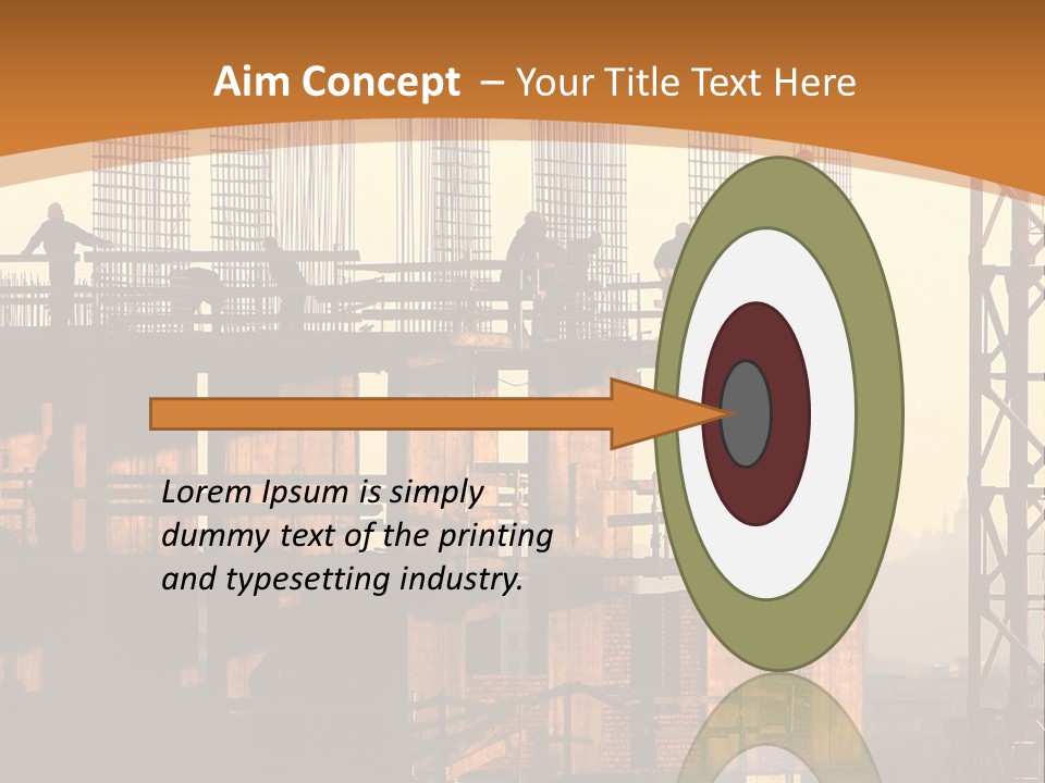 A Group Of People Standing On Top Of A Building Under Construction PowerPoint Template