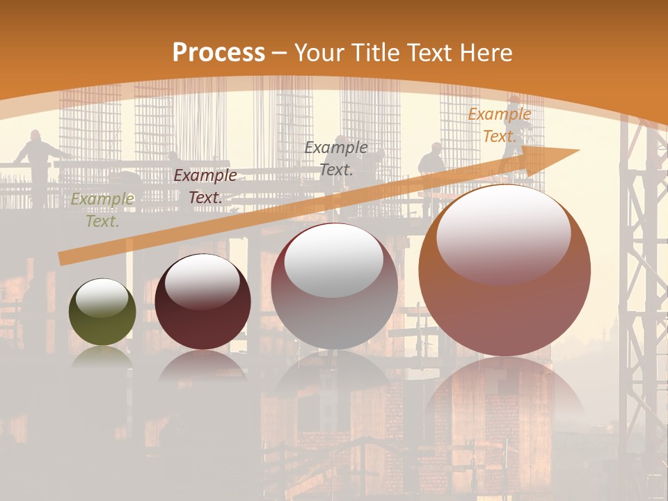 A Group Of People Standing On Top Of A Building Under Construction PowerPoint Template