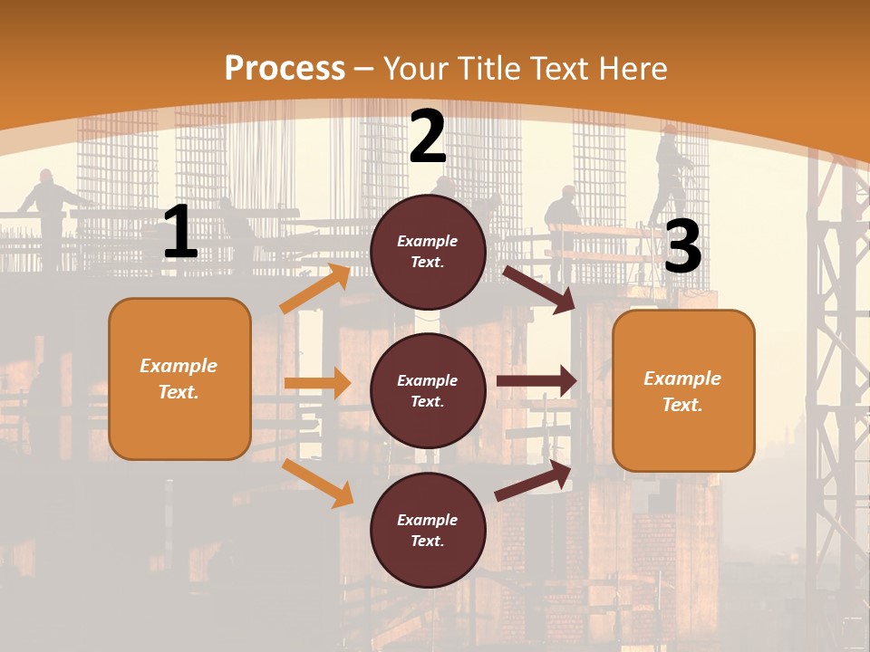 A Group Of People Standing On Top Of A Building Under Construction PowerPoint Template
