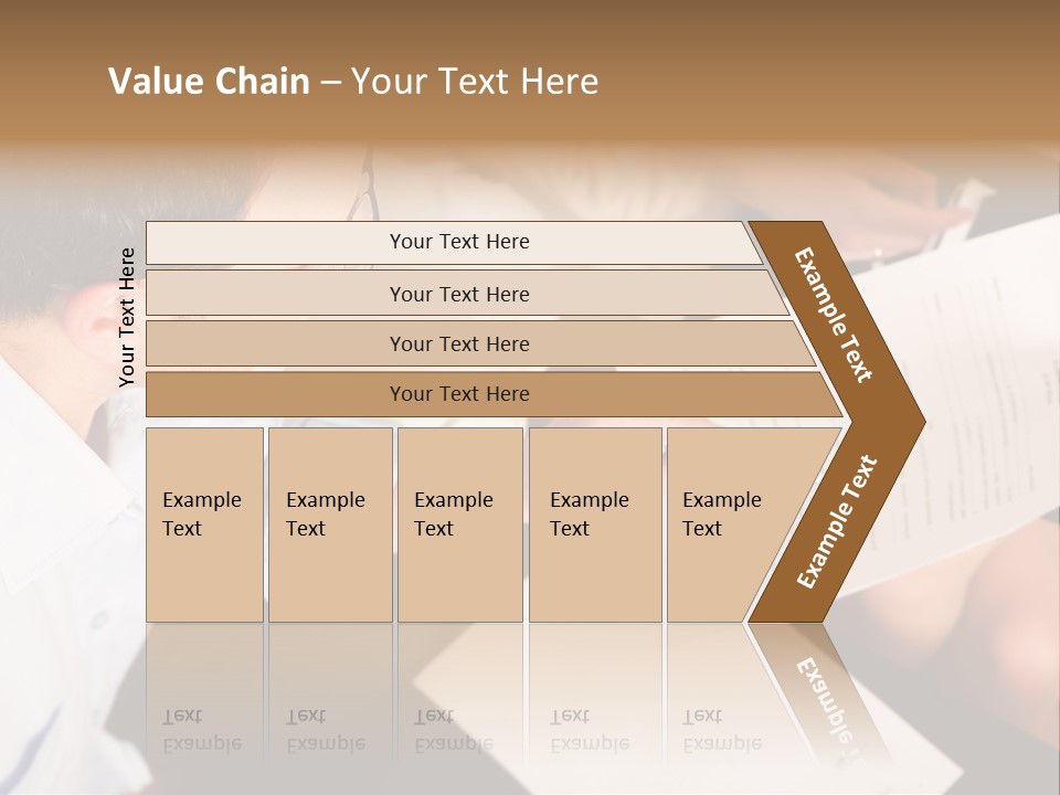 A Man Is Writing On A Piece Of Paper PowerPoint Template
