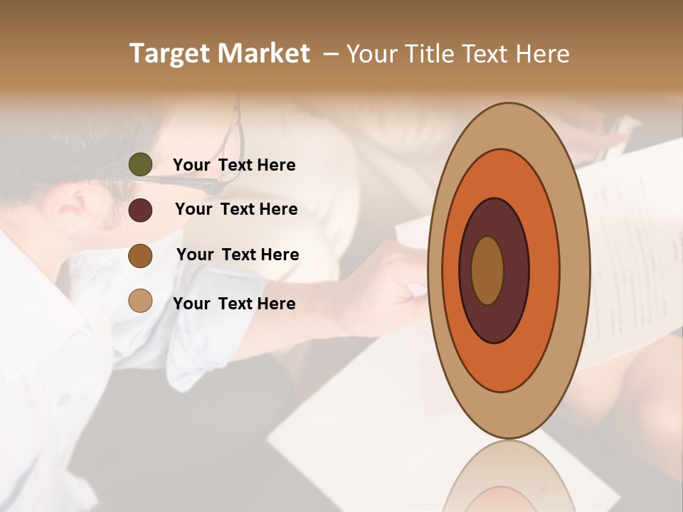 A Man Is Writing On A Piece Of Paper PowerPoint Template