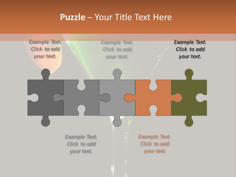 Back Lit Martini Glass With Absinthe Cocktail Decorated By Salt Rim And Tangerine Slice PowerPoint Template