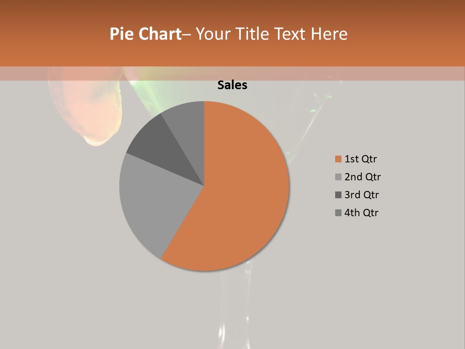 Back Lit Martini Glass With Absinthe Cocktail Decorated By Salt Rim And Tangerine Slice PowerPoint Template