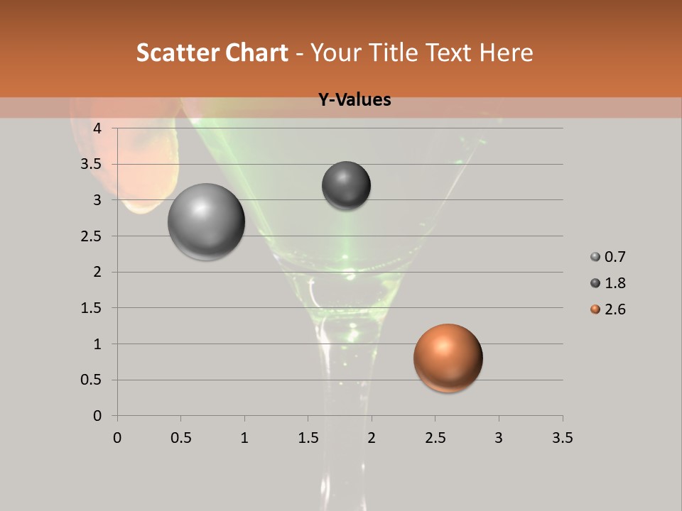 Back Lit Martini Glass With Absinthe Cocktail Decorated By Salt Rim And Tangerine Slice PowerPoint Template